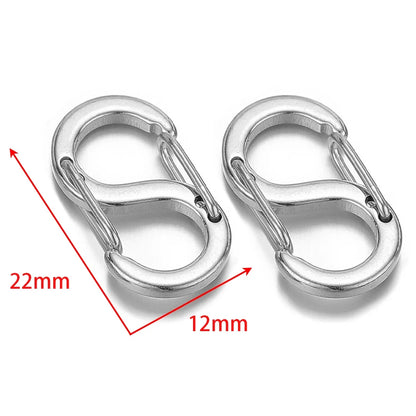 5pcs Stainless Steel Chic Letter S Buckle Clasps | 18k Gold Spring Lobster Hooks for DIY Jewelry Making