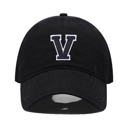 Initial Letter Embroidery Baseball Cap for Casual Sport Style