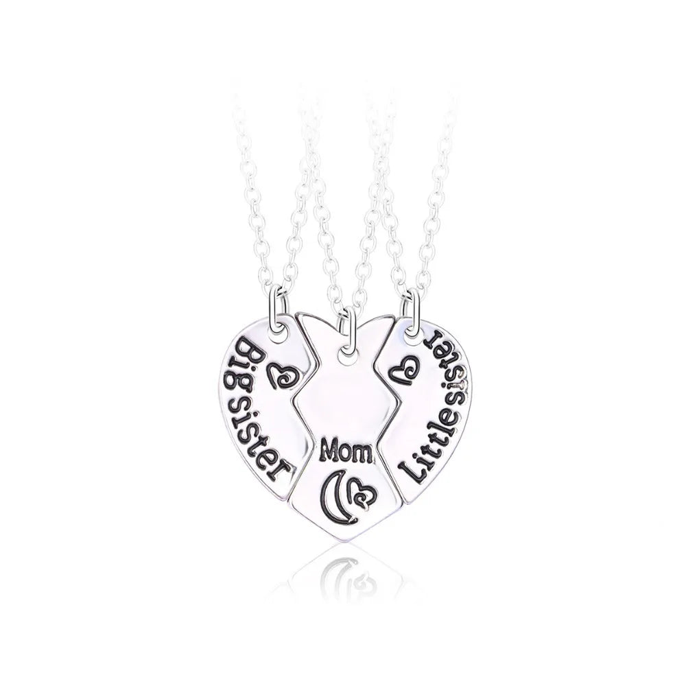 3 Piece Matching Pendant Necklace Set | Sun Moon Star Best Friend Gifts
