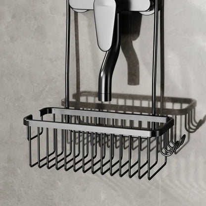 No-Drill Toilet & Shower Rack – Bathroom Storage Basket for Bath Products