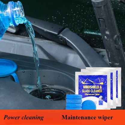 ‌All-Season Windshield Washer Effervescent Tablet (Solid Concentrate) Shellac-Free Formula
