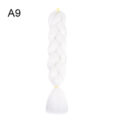Synthetic Jumbo Braids Hair 24Inch | Ombre Braiding Hair Extensions for Crochet Box Braid Blue Purple
