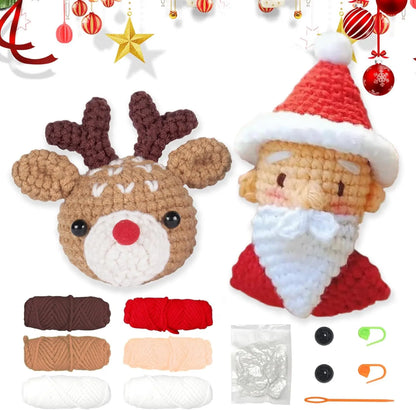 Animal sery Crochet Kit for Beginners Crochet Starter SET ,DIY Crochet Kit For Beginners,Crocheting Knitting Kit Step-by-Step