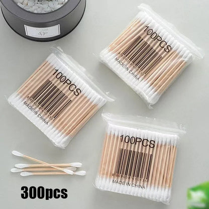 Eco-Friendly Wooden Cotton Swabs – Safe & Versatile
