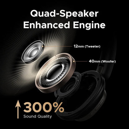 UGREEN Studio Pro ANC Wireless Headphones – Over-Ear Bluetooth Hi-Res