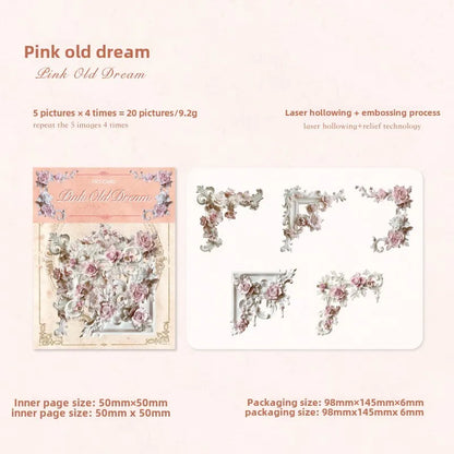 20 Pcs Decorative Paper Set | DIY Scrapbooking and Junk Journal Supplies