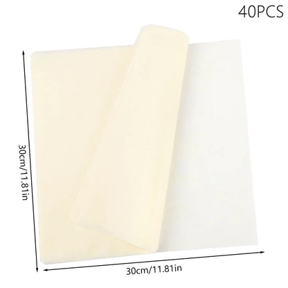 40-Piece 30x30 cm Tissue Paper Flowers | Gift Wrapping and Craft Paper Pack