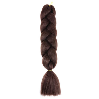 Synthetic 24Inch Jumbo Braids Extensions | Long Yaki Straight Braiding Hair Afro Ombre Color Hair for Women