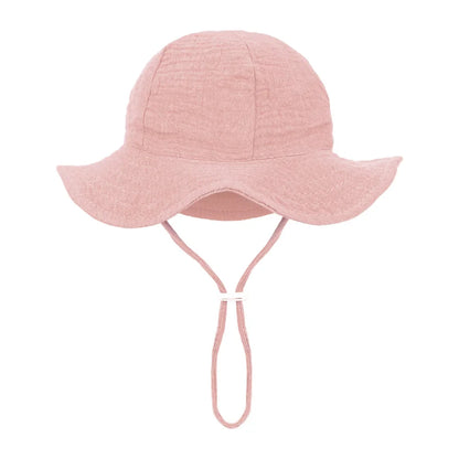 Floral Print Baby Bucket Hats | Adjustable Sun Protection Caps for Infant Boys Girls