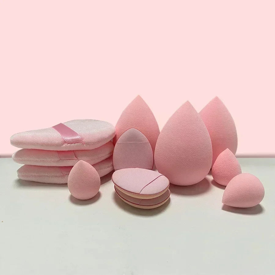 12/14Pcs Makeup Sponge Set | Cosmetic Blender Beauty Eggs and Foundation Puffs
