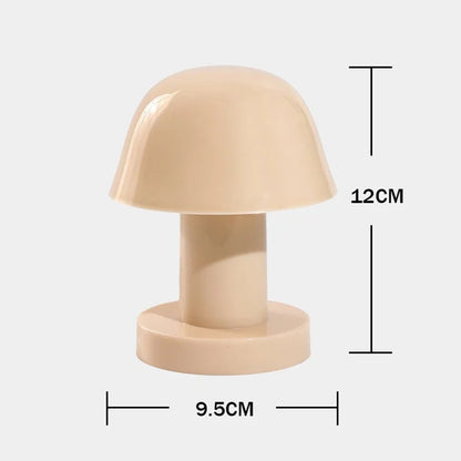 Mini Creative Mushroom LED Night Light | Battery Powered Portable Desktop Sunset Lamp for Home Decor