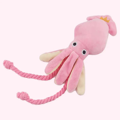 Supet Pet Octopus Plush Rope Toy – Bite-Resistant Interactive Dog Toy for Indoor & Outdoor Play