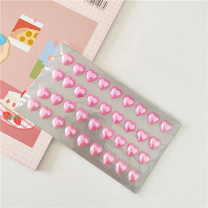 3D Crystal Heart Stickers | Sparkly Craft Decor for Scrapbooks and Journals