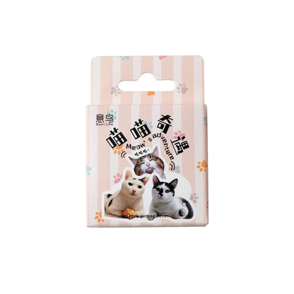 46pcs/Bag,Cat Stickers,Be for Suitcase Skateboard Luggage Laptop Phone Diy Sticke Decoration Stationery School Supplies Toys
