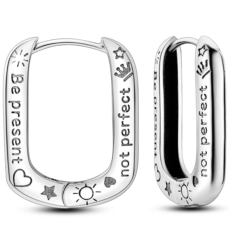 Colorful 925 Sterling Silver Hoop Earrings for Women | Classic Circle Earrings
