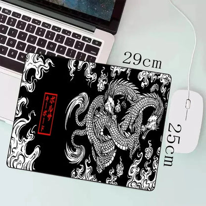 Japanese Dragon Large XXL Gaming Mousepad 900x400 700x300 Speed Desk Mat Anime Theme Keyboard Gamer Mouse Pad for Esports
