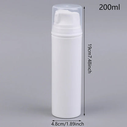 Airless Cosmetic Travel Size Vacuum Pump Bottles | Refillable Emulsion Dispenser Set