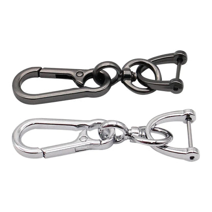 Anti-Lost Car Key Pendant | Creative Simple Stainless Steel Keychain with Strong Carabiner