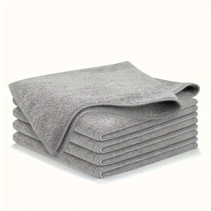 5/10/20PCS Kitchen Towels – Ultra-Fine Fiber Cleaning Cloth Set, Absorbent, Soft, and Stain-Removing Light Gray Towels