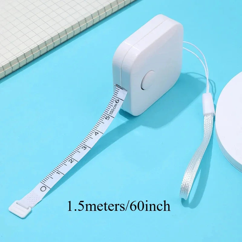 Retractable Mini Tape Measure 1.5m | Double-Sided Body Measuring Tape