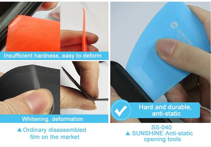 ESD Safe Pry Card Set | Anti-Static Phone Screen and Battery Disassembly Tool