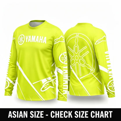 Yamaha Summer Breathable Quick-Dry Motorcycle Riding Suit - Long Sleeve Off-Road Racing Gear for Men and Women