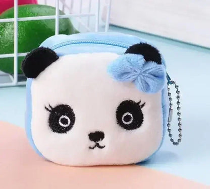 Cartoon Cute Pig Animal Coin Purse | Kawaii Soft Plush Zipper Wallet for Kids