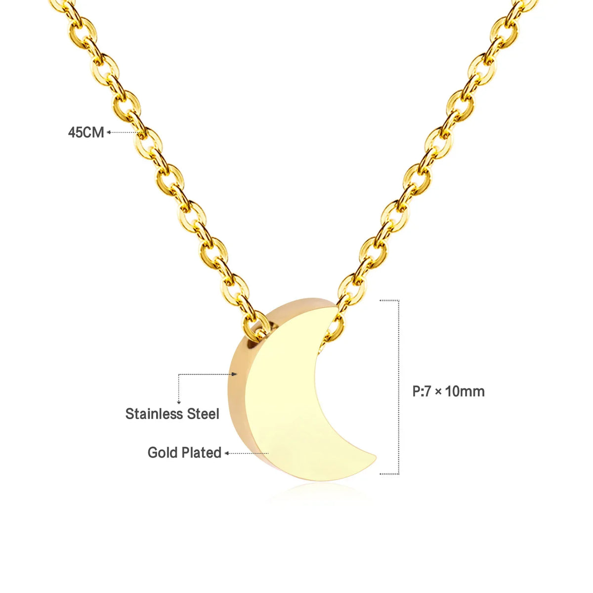 Simple Heart Pendant Necklace | Stainless Steel Clavicle Choker for Girls