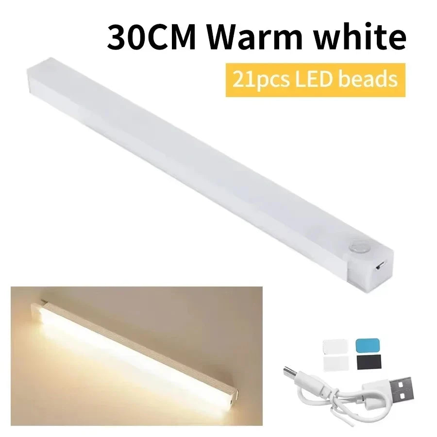 Wireless LED Motion Sensor Cabinet Light | USB Rechargeable Night Light