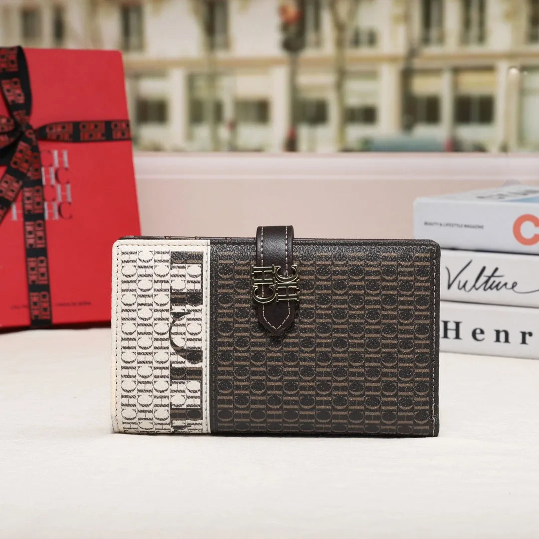 CH Luxury Brand Spring Fashion Women's Organizer Wallet Coin Purse Long Large Capacity Card Holder Coin Purse 2025 High Quality