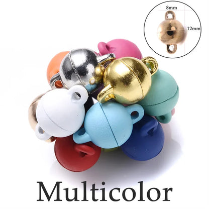 Heart Round Magnetic Clasps Set | DIY Jewelry Connector Charms