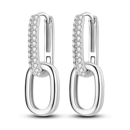 Colorful 925 Sterling Silver Hoop Earrings for Women | Classic Circle Earrings
