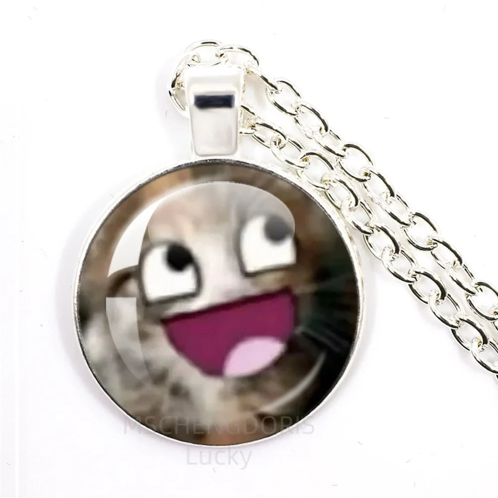 Funny Meme Cartoon Pendant Necklace | Unisex Fashion Jewelry Gift
