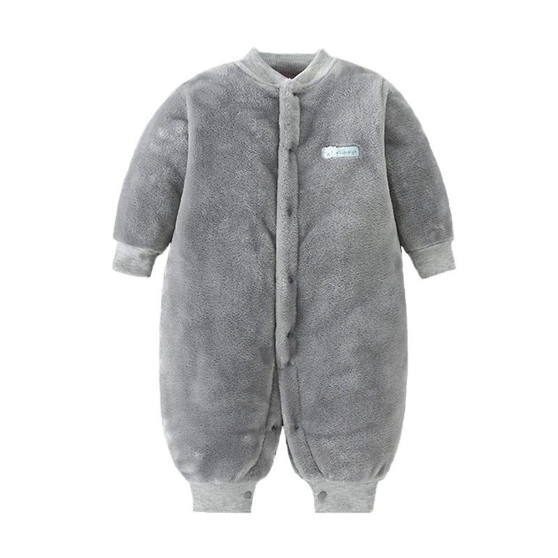 Newborn Baby Spring Winter Clothes Infant Jacket for Girls Jumpsuit for Boys Soft Flannel Bebe Romper Baby Clothes 0-18 Month