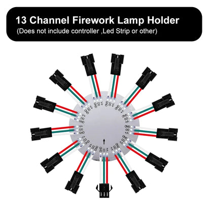 WS2812B LED Firework Light Module Panel 10/11/12/13 Channel | Individually Addressable Pixel Strip Ring