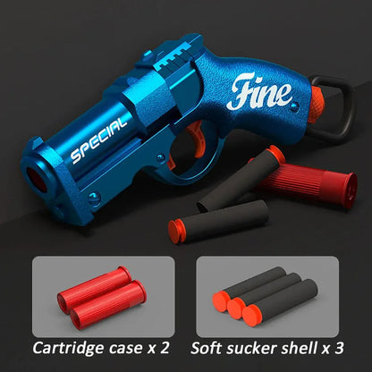 Mini S686 Shell Throwing Soft Bullet Launcher Toy Gun Airsoft Foam Bullet Blaster CS Outdoor Weapon Children Pistol