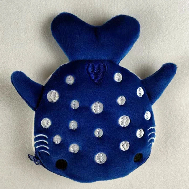 Cartoon Whale Shark Coin Purse | Kawaii Plush Zipper Wallet