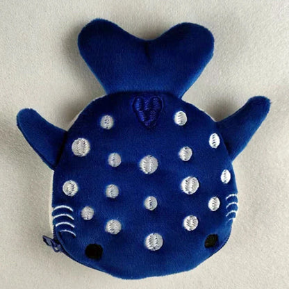 Cartoon Whale Shark Coin Purse | Kawaii Plush Zipper Wallet