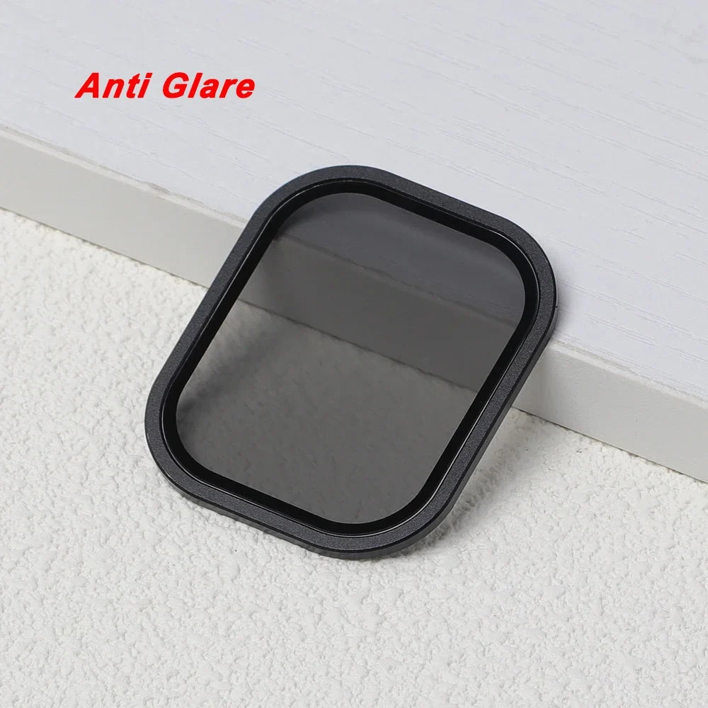 Tempered Glass For Apple Watch band ultra 49mm Screen Protector Anti-Scratch Glare HD Full Film Metal Bumper iWatch Ultra 49mm