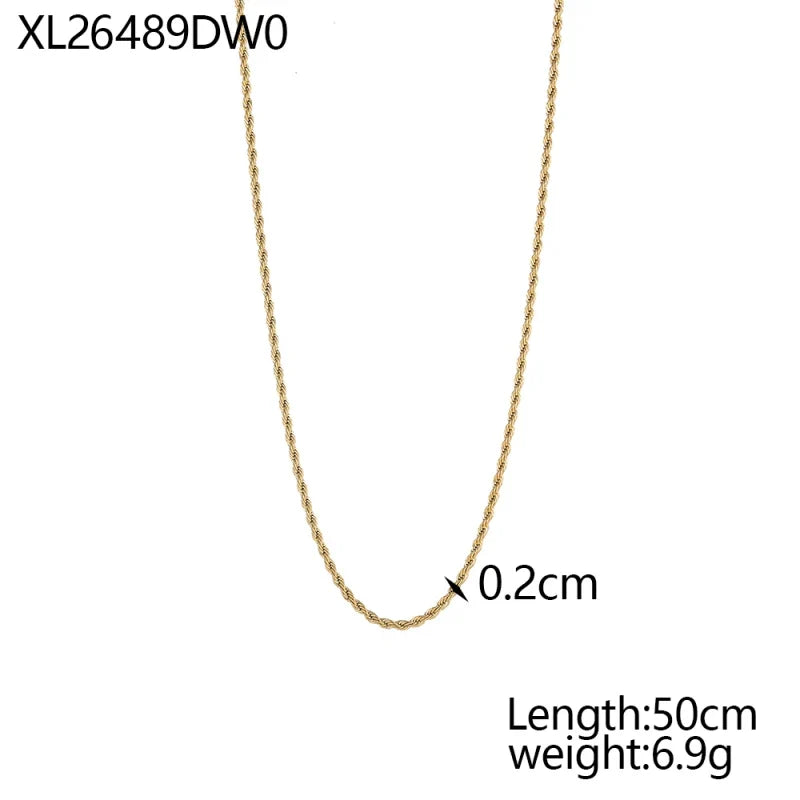 Dainty Gold Layered Bead Chain Necklace | Stainless Steel Star Pendant Jewelry