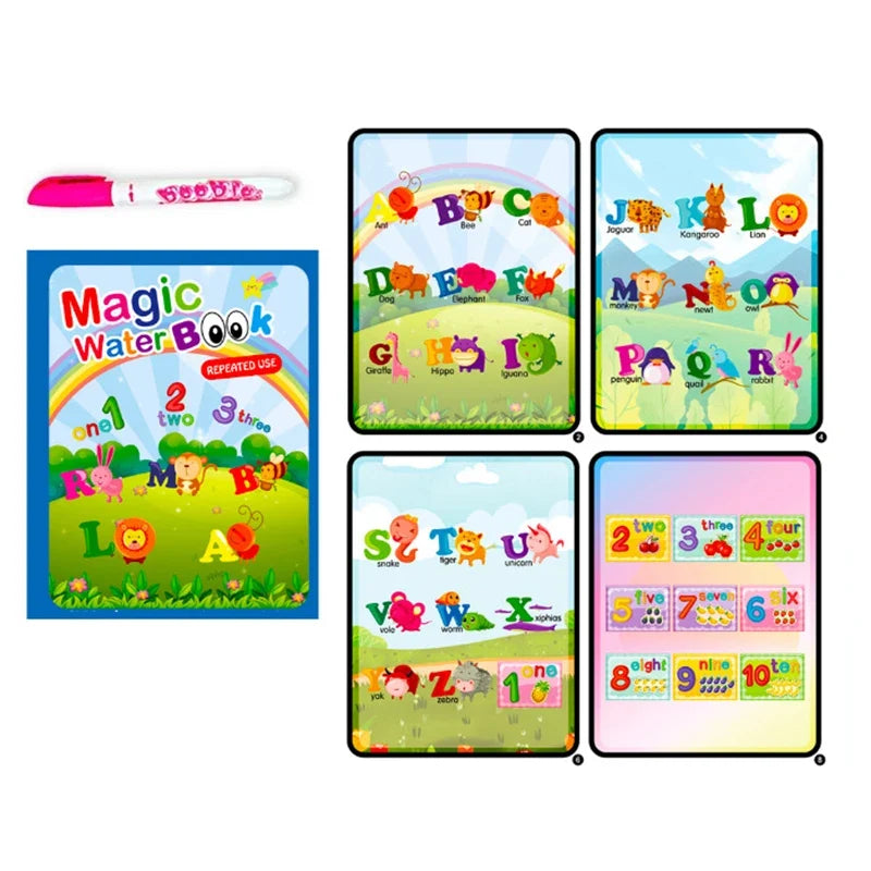 Water Drawing Book for Toddlers | Reusable Montessori Coloring Toy