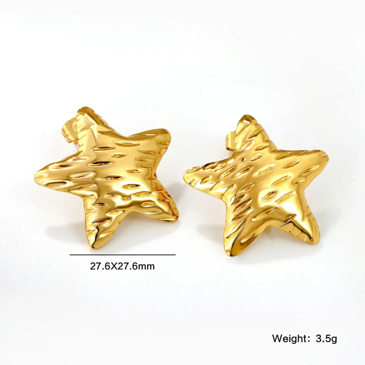 LUXUKISSKIDS Fairy Flower Earrings Stud | Gold-Plated Stainless Steel Piercing Jewelry for Women
