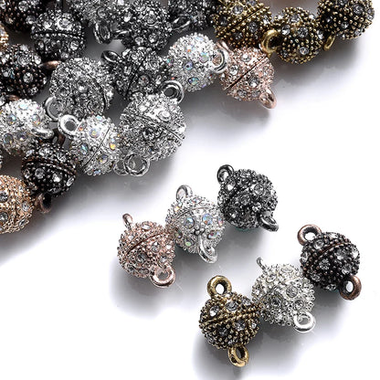 Heart Round Magnetic Clasps Set | DIY Jewelry Connector Charms
