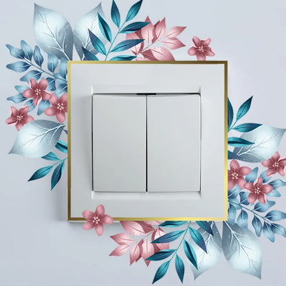 Flower Switch Sticker Decorative Wall Stickers | Waterproof Vinyl Wall Decor