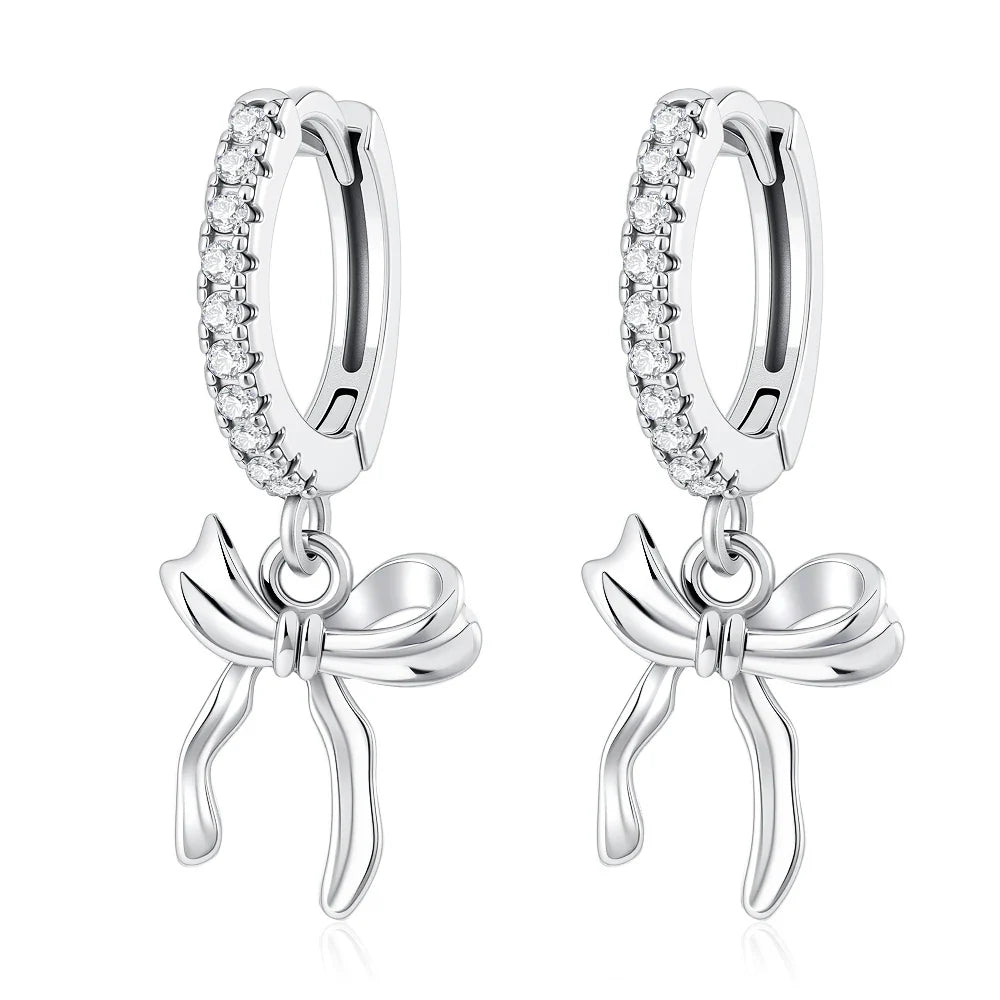 2026 New 925 Silver Elephant Cherry Blossom Butterfly Heart Earrings | Fine Jewelry for Women