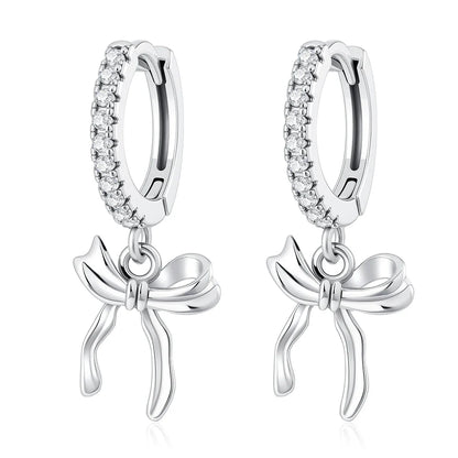 2026 New 925 Silver Elephant Cherry Blossom Butterfly Heart Earrings | Fine Jewelry for Women