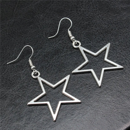 Vintage Star Drop Dangle Earrings | Women's Fashion Jewelry