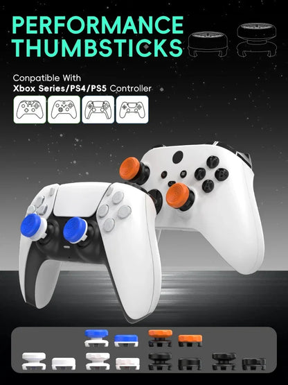 DATA FROG 2PCS High-Rise Analog Stick Cap for PS4 PS5 Xbox One Controller | FPS Precision Thumb Grip Joystick Cover