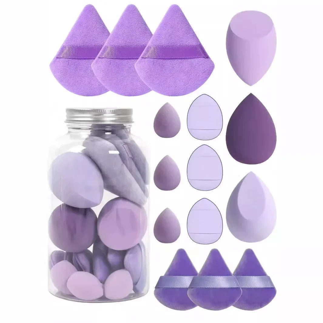 12/15Pcs Makeup Sponge Set | Latex-Free Beauty Blender Puff Kit