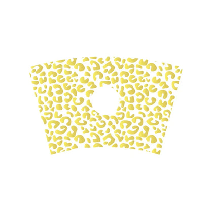 Leopard Pattern Full Wrap Vinyl Sticker for 24 oz Cold Cup | Cheetah Coffee Cup Decal